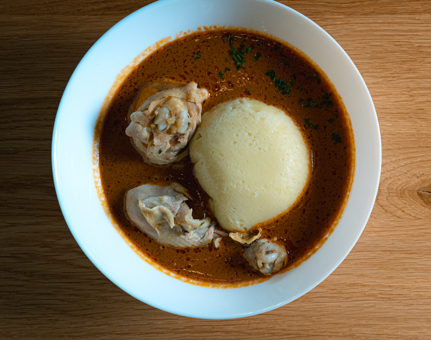 Fufu essen in Hamburg
